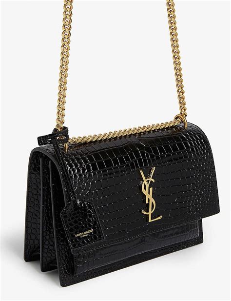 ysl sunset bag large croc|ysl reversible bag.